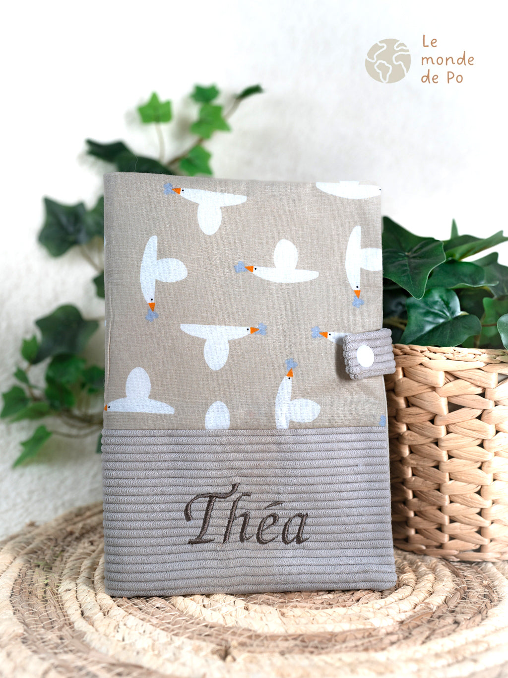 Housse carnet de santé oies