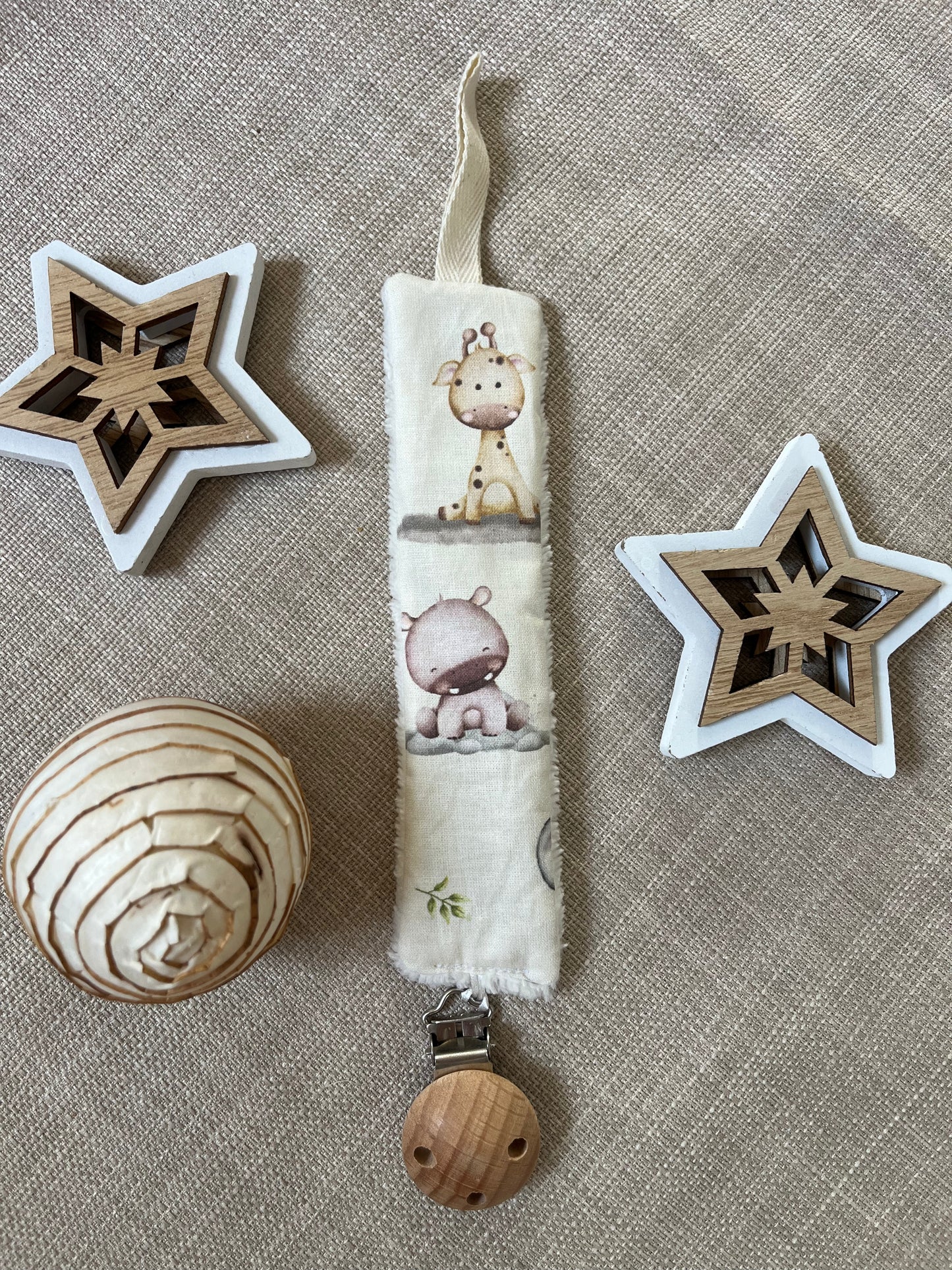 Attache tétine animaux mignons