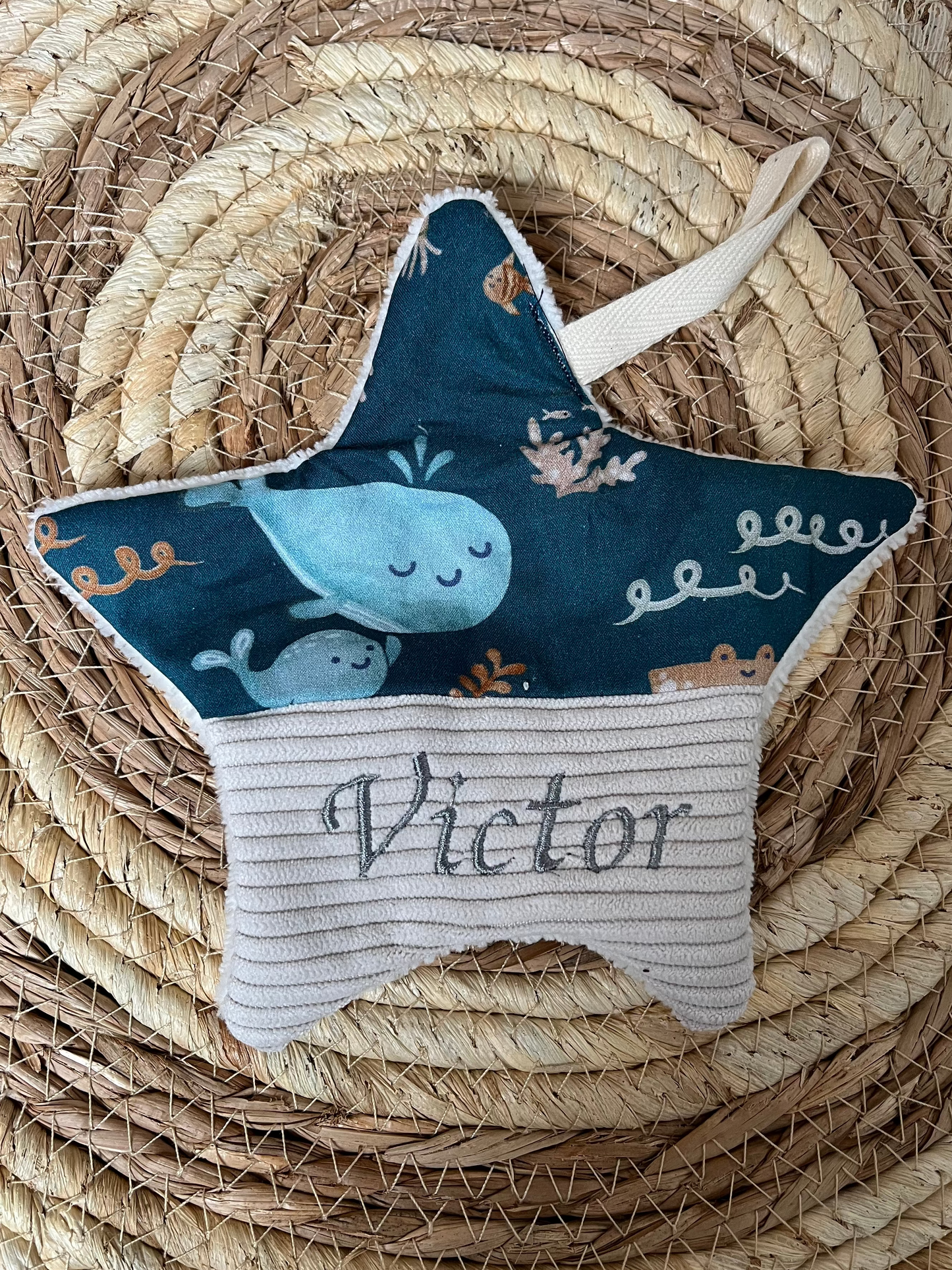 Doudou étoile tétine le monde marin