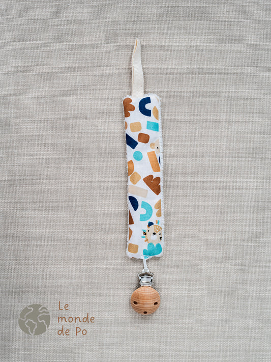 Attache tétine girafe et formes