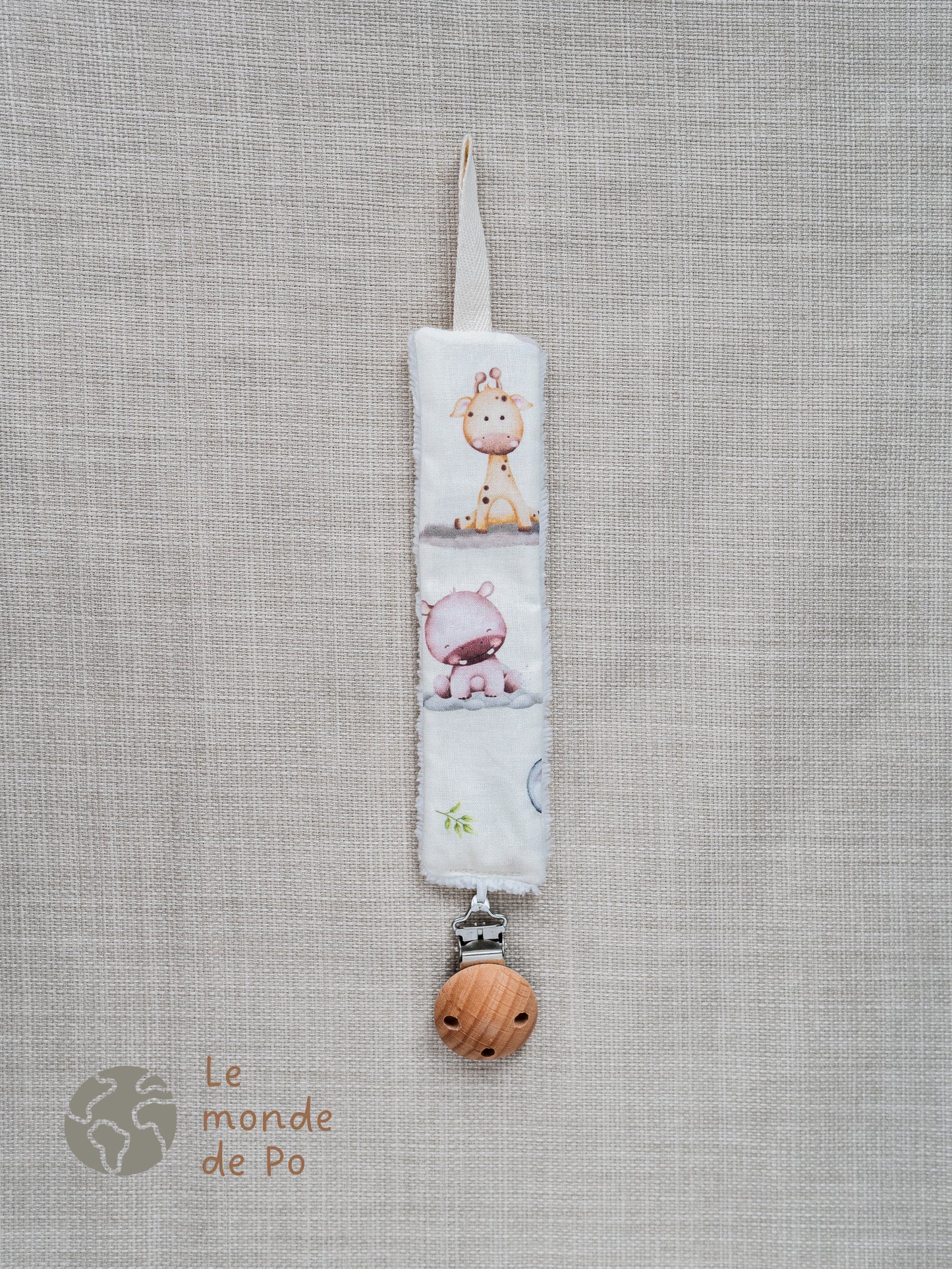 Attache tétine bébés animaux