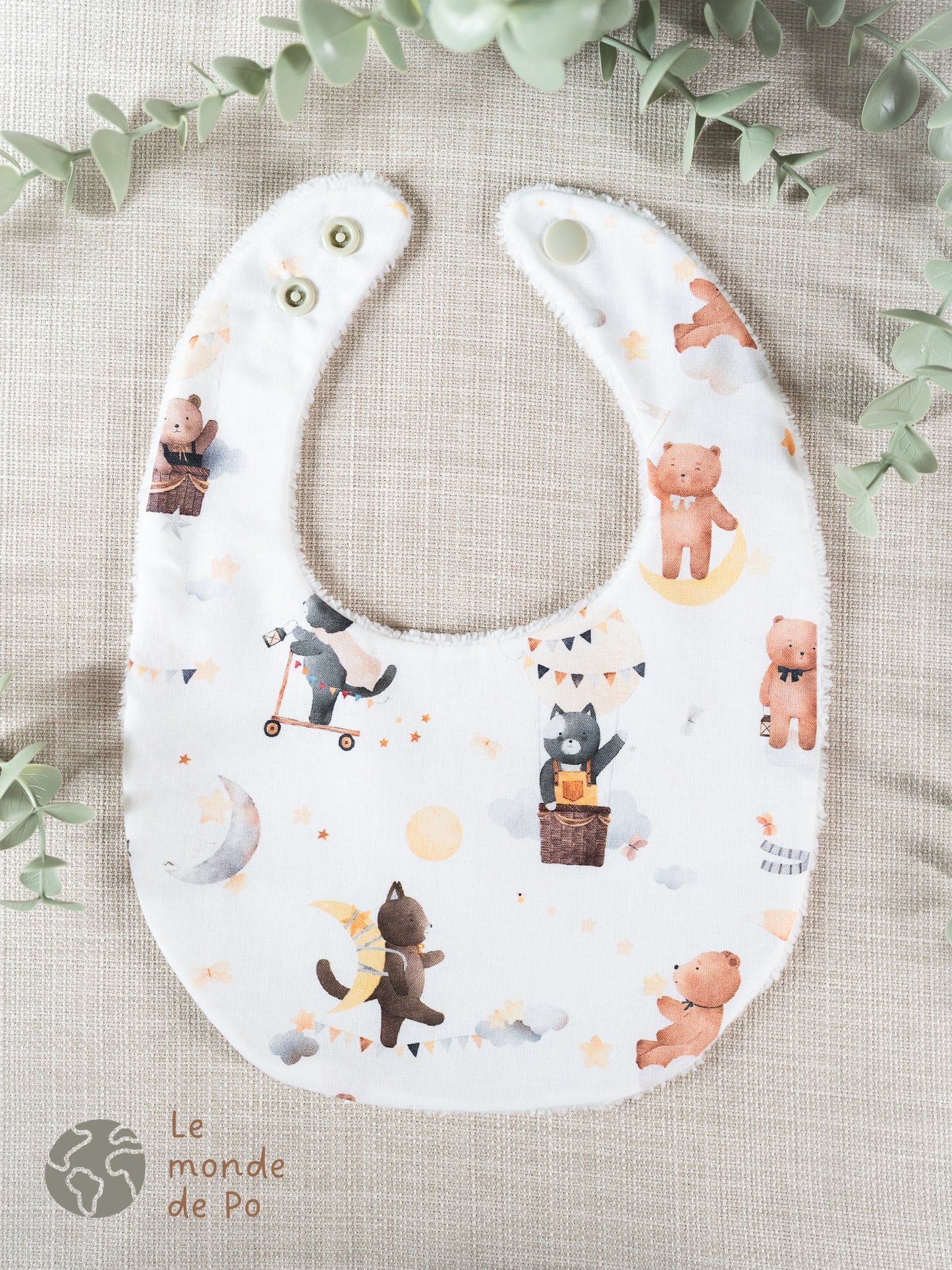 Bavoir le rêve des animaux