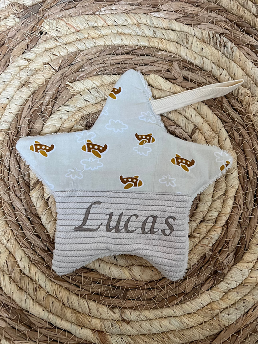 Doudou étoile tétine avions