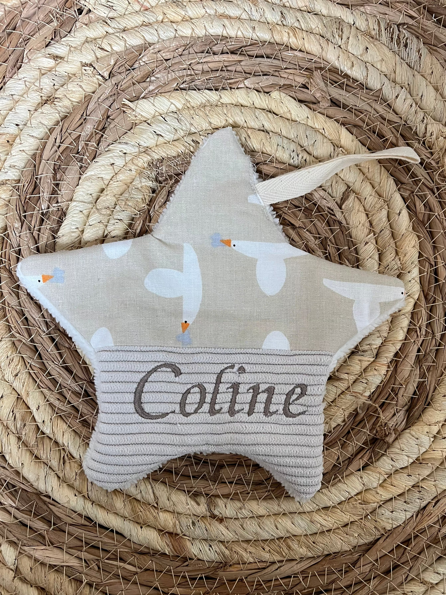 Doudou étoile tétine oies volantes