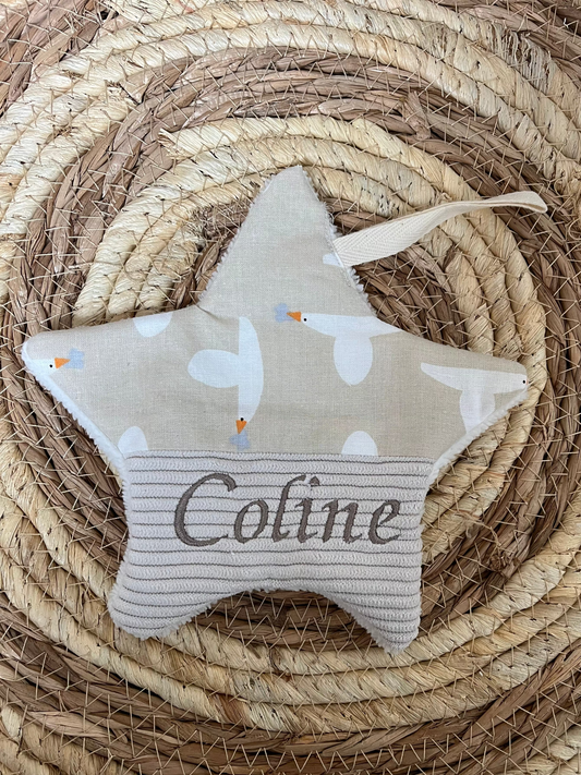 Doudou étoile tétine oies volantes